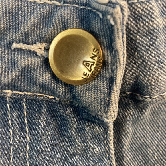 90's Vintage Retro medium light wash wide leg jeans - Picture 3 of 7